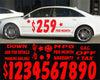 16 Red Impact Numbers & Signs {EZ110-R}