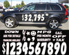 16 White Imapct Numbers & Signs {EZ110-W}