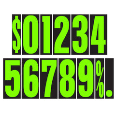 9 1/2 inch Chartreuse Adhesive Number {EZ111}