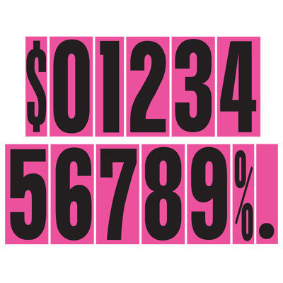9 1/2 inch Hot Pink Adhesive Number {EZ112}