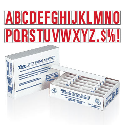 Red & White Alphabet Adhesive Letter Starter Kit {EZ124}