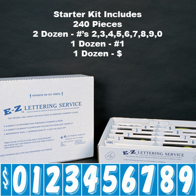 7 1/2 Tall White & Blue Starter Kit {EZ181}