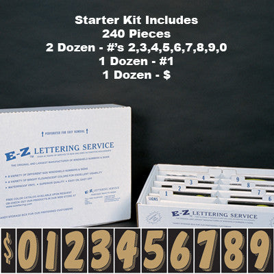 7 1/2 Tall Gold & Black Starter Kit {EZ207}