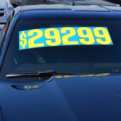 9 1/2 inch Blue & Yellow Adhesive Number {EZ211}