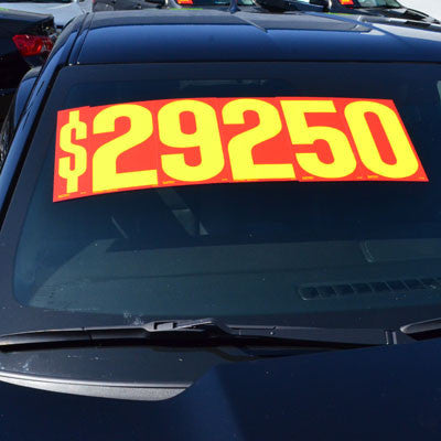 9 1/2 inch Red & Yellow Adhesive Number {EZ212}