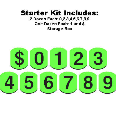 4 inch Tall Bubble Numbers Starter Kit {EZ214}