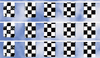 Checkered Rectangle Pennants {EZ305}