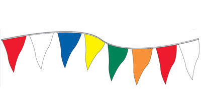 60ft. Plasticloth Pennants 9"X12" {EZ316}