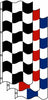 3' x 8' Checkered Flag {EZ364}