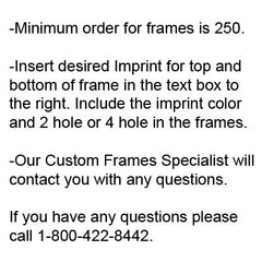 Chrome Plated Plastic License Frames - 2 Color {EZ707-2}