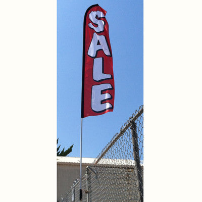 Swooper Flag & Pole Kit with Vertical Pole Bracket {EZ828}