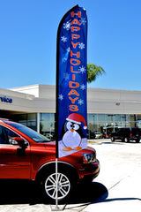 Holiday Swooper Flag & Pole Kit with Tire Base {EZ830-HOL}