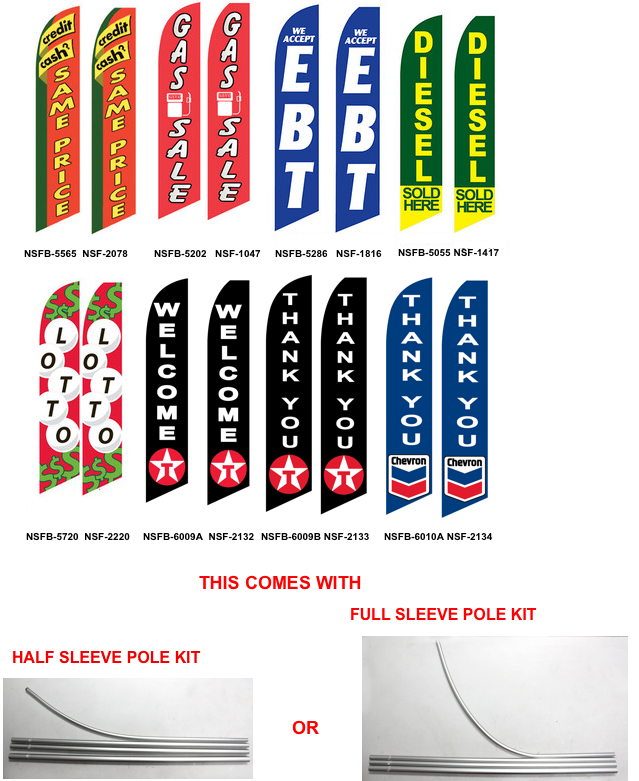 Super Novo Flag & Super Novo Banners - Gas Station - Flag and Pole