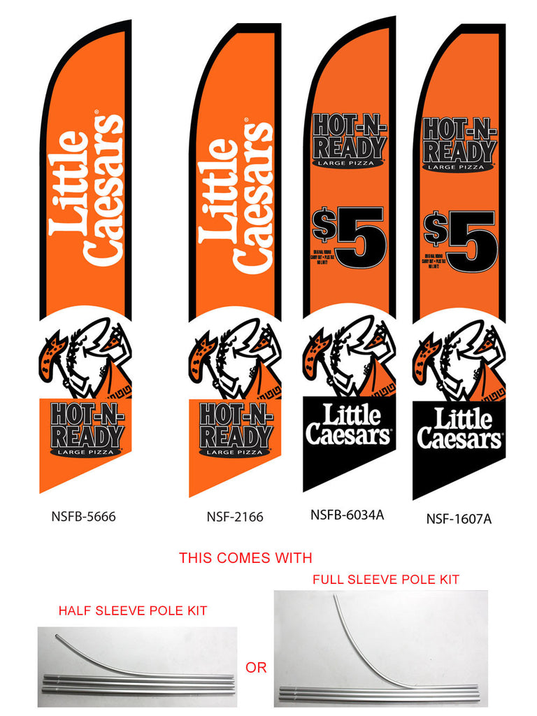 Super Novo Flag & Super Novo Banners - Little Caesars - Flag and Pole