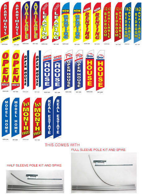 Super Novo Flags & Super Novo Banners - Real Estate - Flag and Pole and Spike