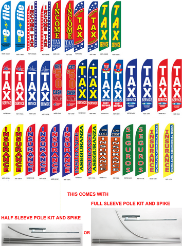 Super Novo Flags & Super Novo Banners - Insurance & Tax- Flag and Pole and Ground Spike