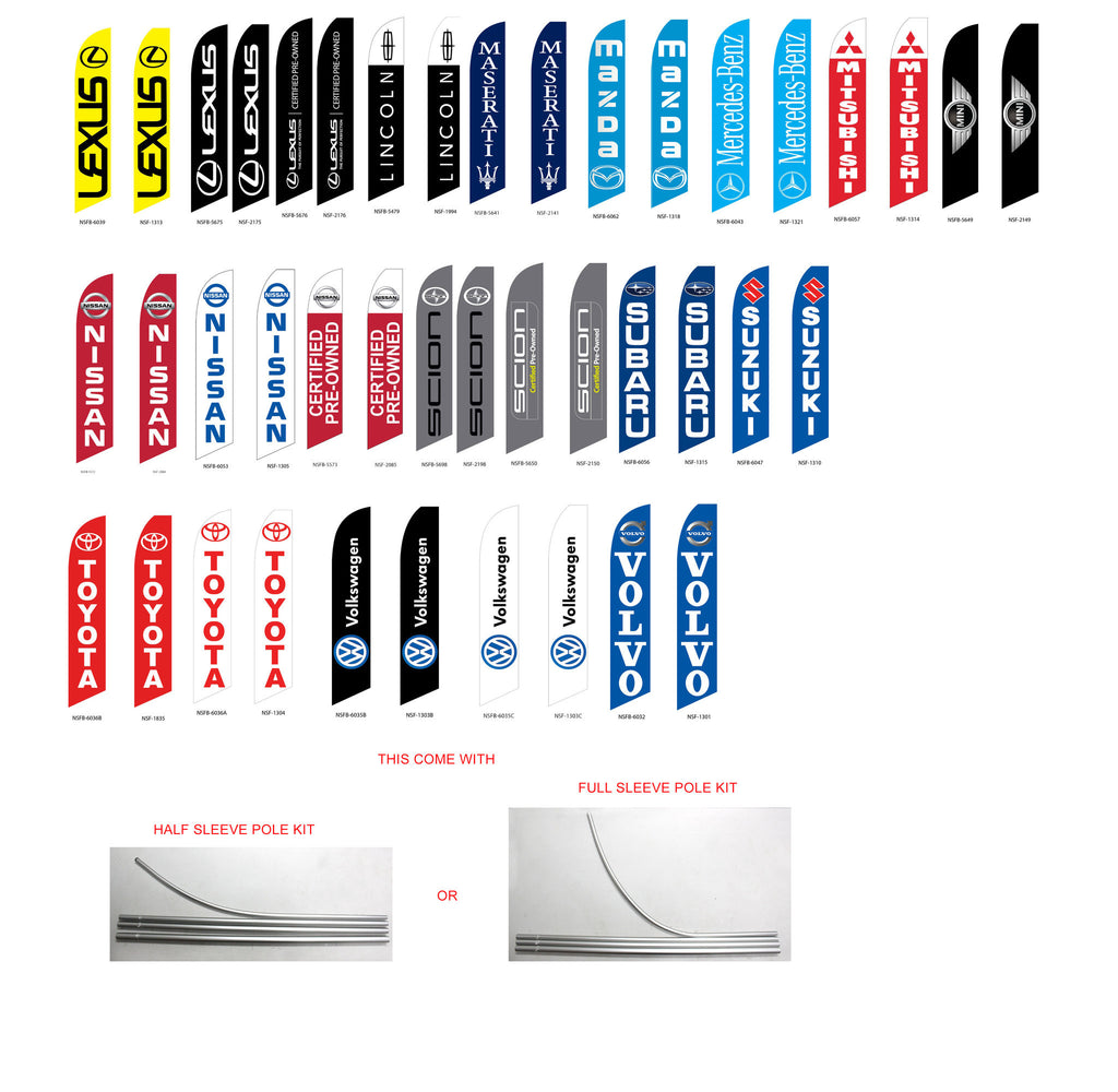 Super Novo Flag & Super Novo Banners - Auto Dealer II - Flag and Pole