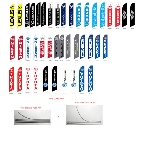 Super Novo Flag & Super Novo Banners - Auto Dealer II - Flag and Pole